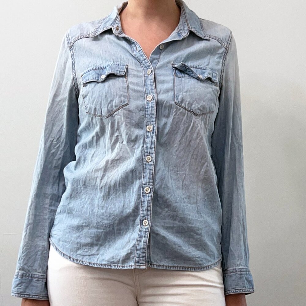 Mossimo Supply Co. Denim Button-Down Shirt